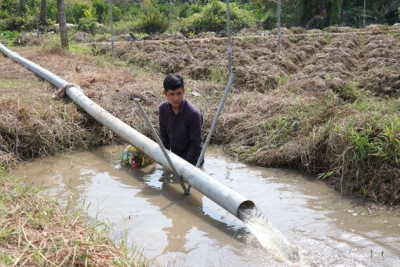Hạn mặn ho&agrave;nh h&agrave;nh ĐBSCL
